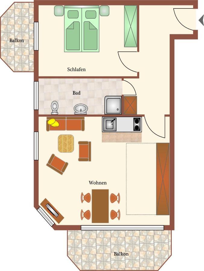 Haus Duenenglueck Whg. 23, Teilseesicht Cuxhaven Zewnętrze zdjęcie